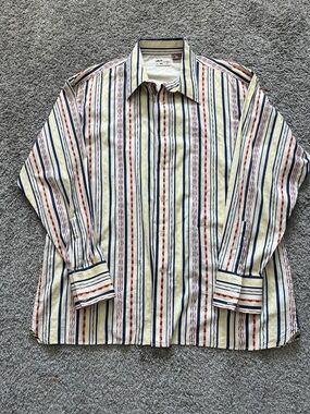 Vintage Pelle Pelle Marc Buchanan Men’s Button Shirt Y2K Streetwear Cotton - 2XL